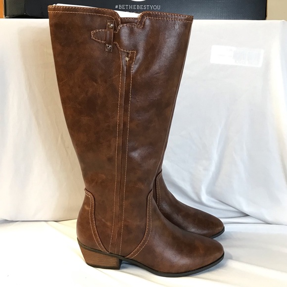 Dr. Scholl's Brilliance Wide-Calf Tall Boots 7.5 W - Picture 4 of 13